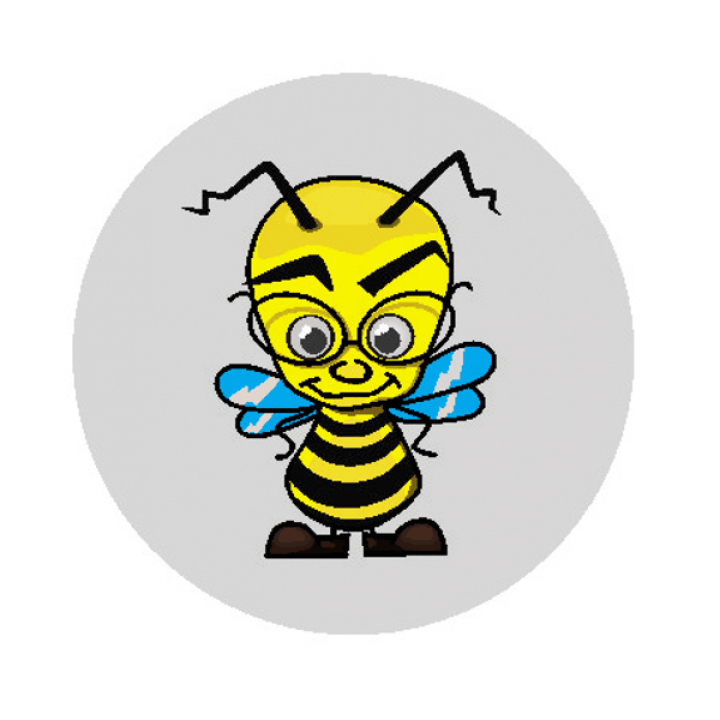 Светоотражающий значок "Умная пчела"