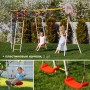 Детский спортивный комплекс для дачи ROMANA Акробат-2 качели гнездо