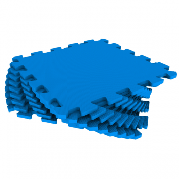 Модульное покрытие Экополимеры синий 33х33 9шт