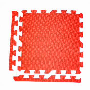 Модульное покрытие с кромками Экополимеры красный 30х30 9шт