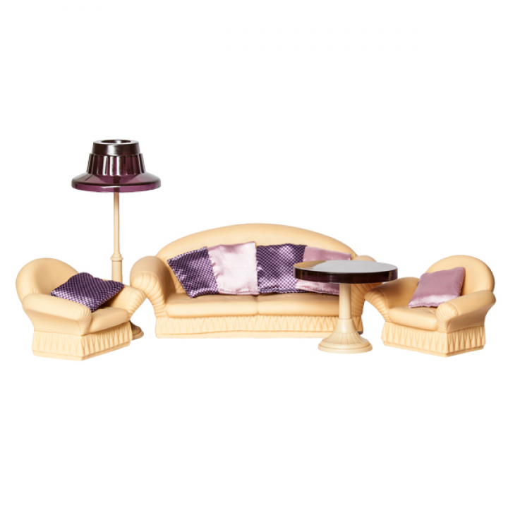 Кукольная мебель для гостинной "Коллекция" Огонек С-1302